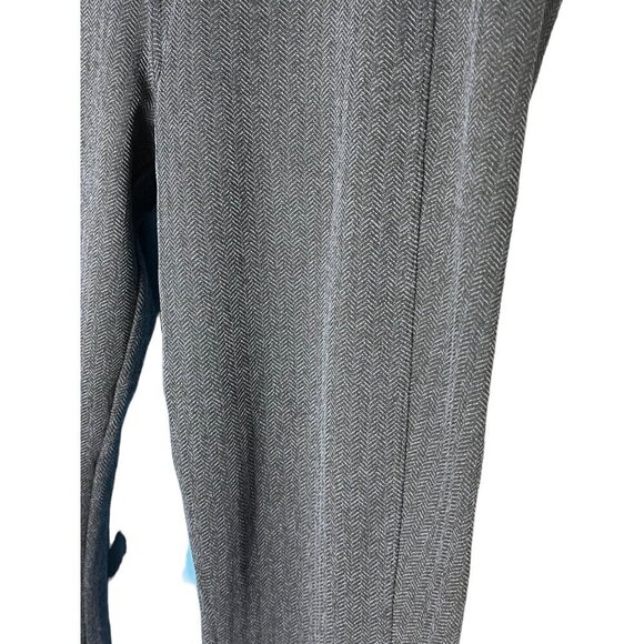 Athleta Women's S Delancy Herringbone Tight Gray Black‎ Work Pant Stretchy - Picture 2 of 6